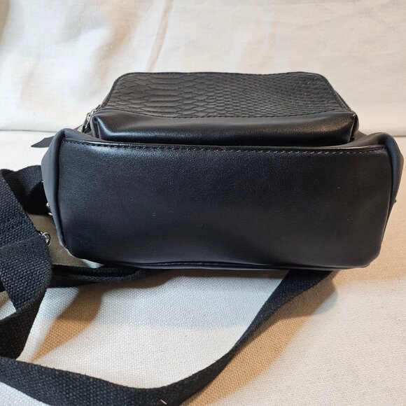 David Jones Paris Mini Backpack Purse - Black - Picture 3 of 7